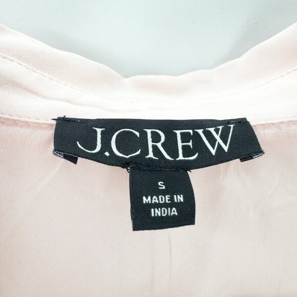 J. Crew Relaxed Fit Bungalow Popover Top Short Sleeve Crepe Delicate Bloom S NWT - Picture 10 of 10